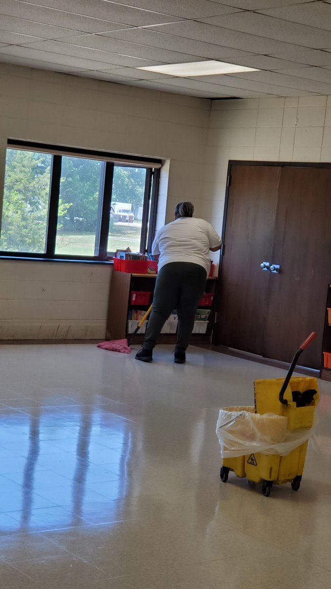 School success isn't solely dependent on teachers. A huge shoutout to our custodians for their invaluable work in making our building a place that staff and students can be proud to call their own. #thankful #ittakesavillage