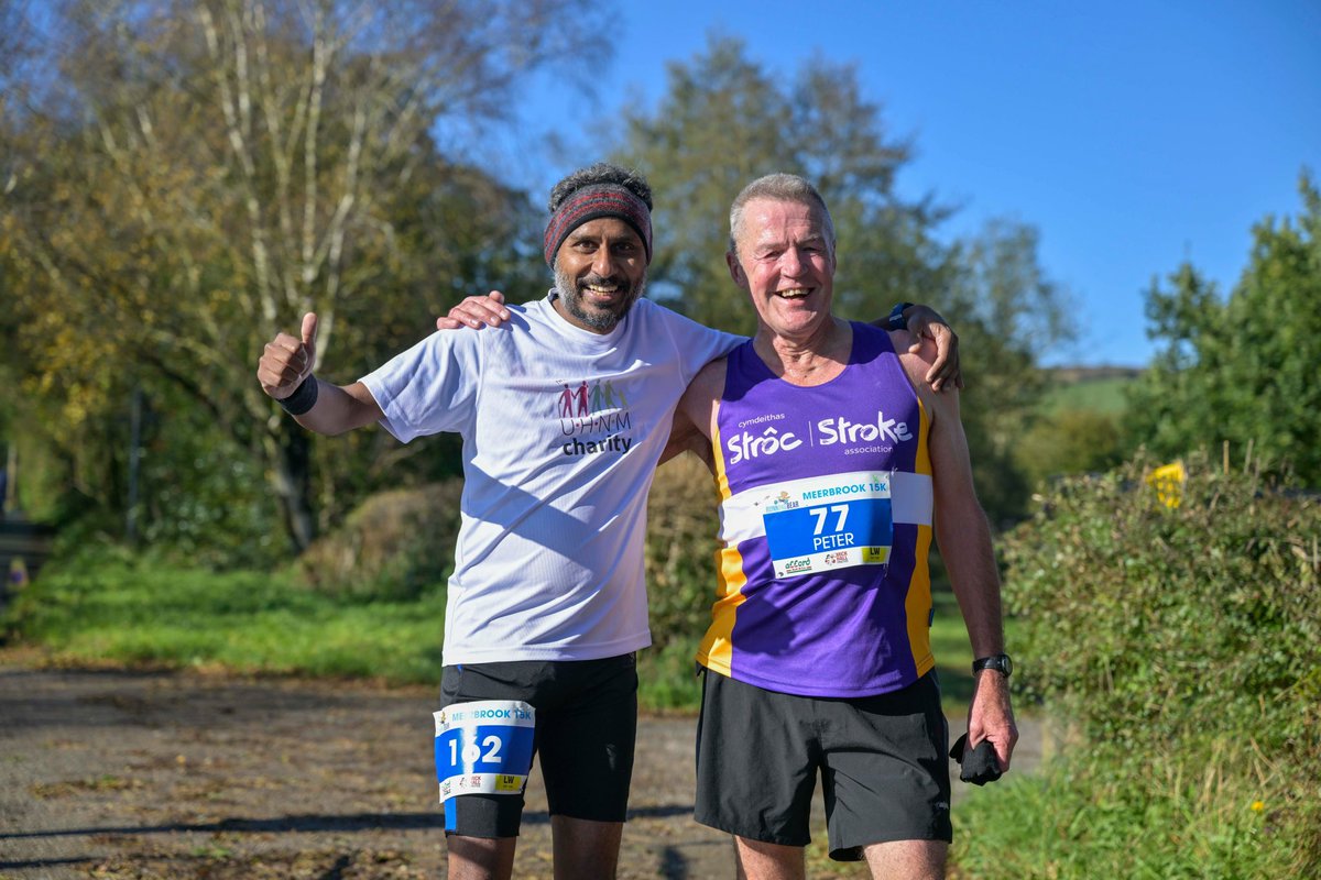 Thrombectomy changed my life – please continue supporting SPEEDY so you can transform the lives of more patients in future. Thank you for everything you do, you're all stars. Peter (p.s. here’s me with my consultant Indira Natarajan after a different kind of race against ⏱️☺️)