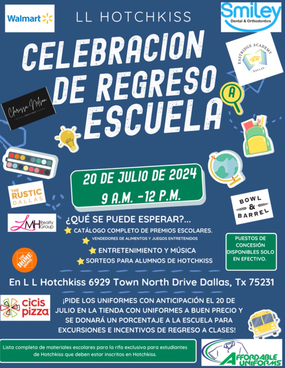 Happy Summer Hawks! 
Come out and enjoy some games and food JULY 20th 9am -12pm! 
Campus will be open for enrollment.
Affordable Uniforms will be on site taking orders for uniforms. If you purchase uniforms this day, the campus will get a %  back for field trips!