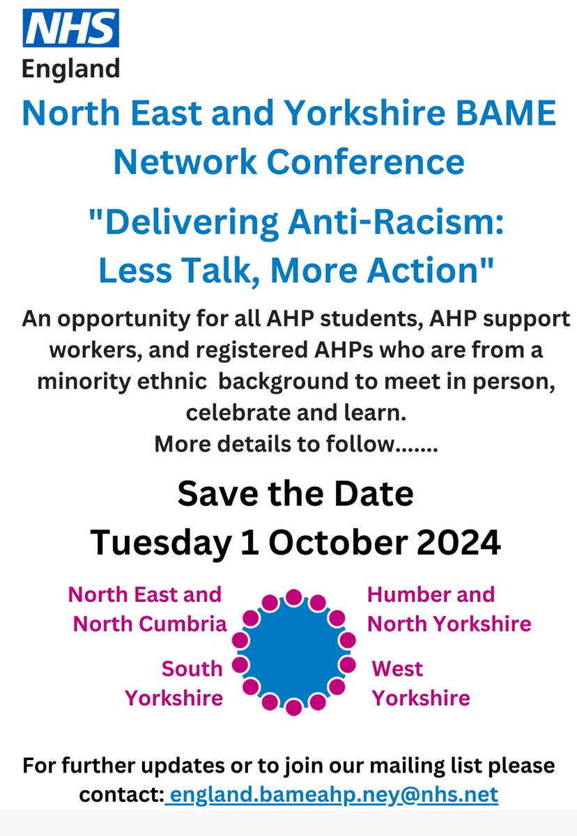Zebi Deluce (@zebunnisad) on Twitter photo Save The Date. 1st of October is an event not to be missed. We would love to see as many AHPs from a minority background there. Come and join this wonderful space.
<a href="/PodChrisAitkins/">Chris</a> Save The Date. 1st of October is an event not to be missed. We would love to see as many AHPs from a minority background there. Come and join this wonderful space.
<a href="/PodChrisAitkins/">Chris</a>
