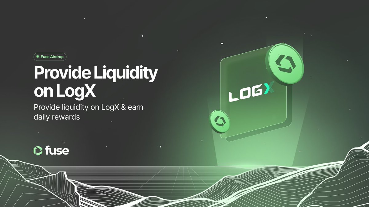 Fuse_network's tweet photo. #FuseAirdrop Quest 👇
🌊 Provide Liquidity on @LogX_trade  and earn daily rewards! 🌊 

Add liquidity to LogX pools and earn 8 points per $1 daily.

LFG 🚀 : https://t.co/us7ugdE0sU📚 

Use this guide: https://t.co/FTEV8CHDWI https://t.co/tOowUZxb9t