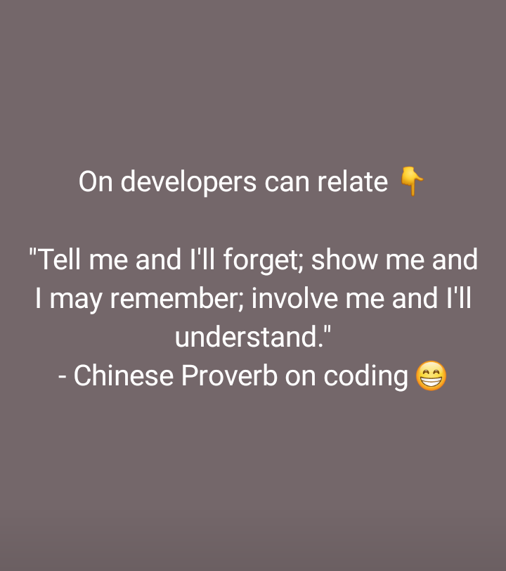 make_morer's tweet image. THE DRY PRINCIPLE