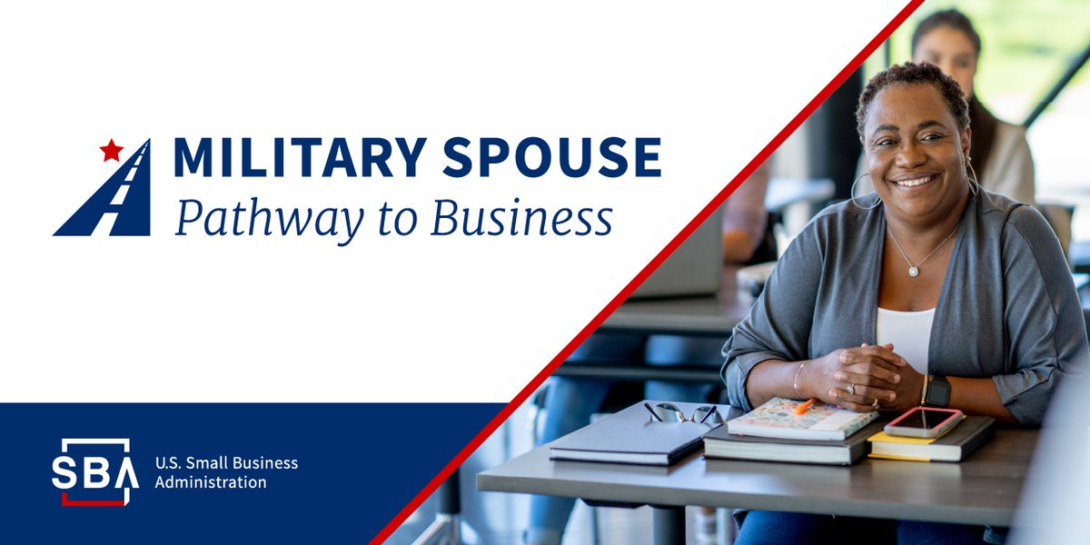 One year ago, <a href="/SBAgov/">SBA</a> launched the Military Spouse Pathway to Business program!

Since its launch, Pathway to Business has taught #milspouses #smallbiz skills through a dedicated curriculum designed to fit their busy lives.

Sign up here: sba.my.site.com/s/milspouse
