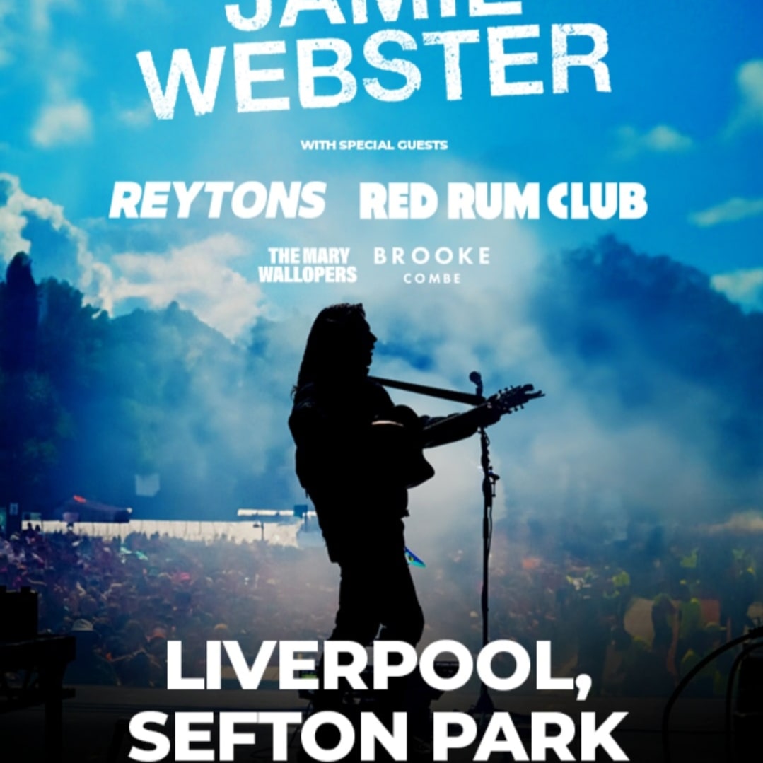 Update: Only 1x Jamie Webster ticket available for £30 for Sefton Park on Friday 12th July

Gutted to be missing it but going to be a belter with some great artists on including:

- Jamie Webster
- Red Rum Club
- The Reytons
- The Mary Whallopers
- Brooke Combe
- The Sway