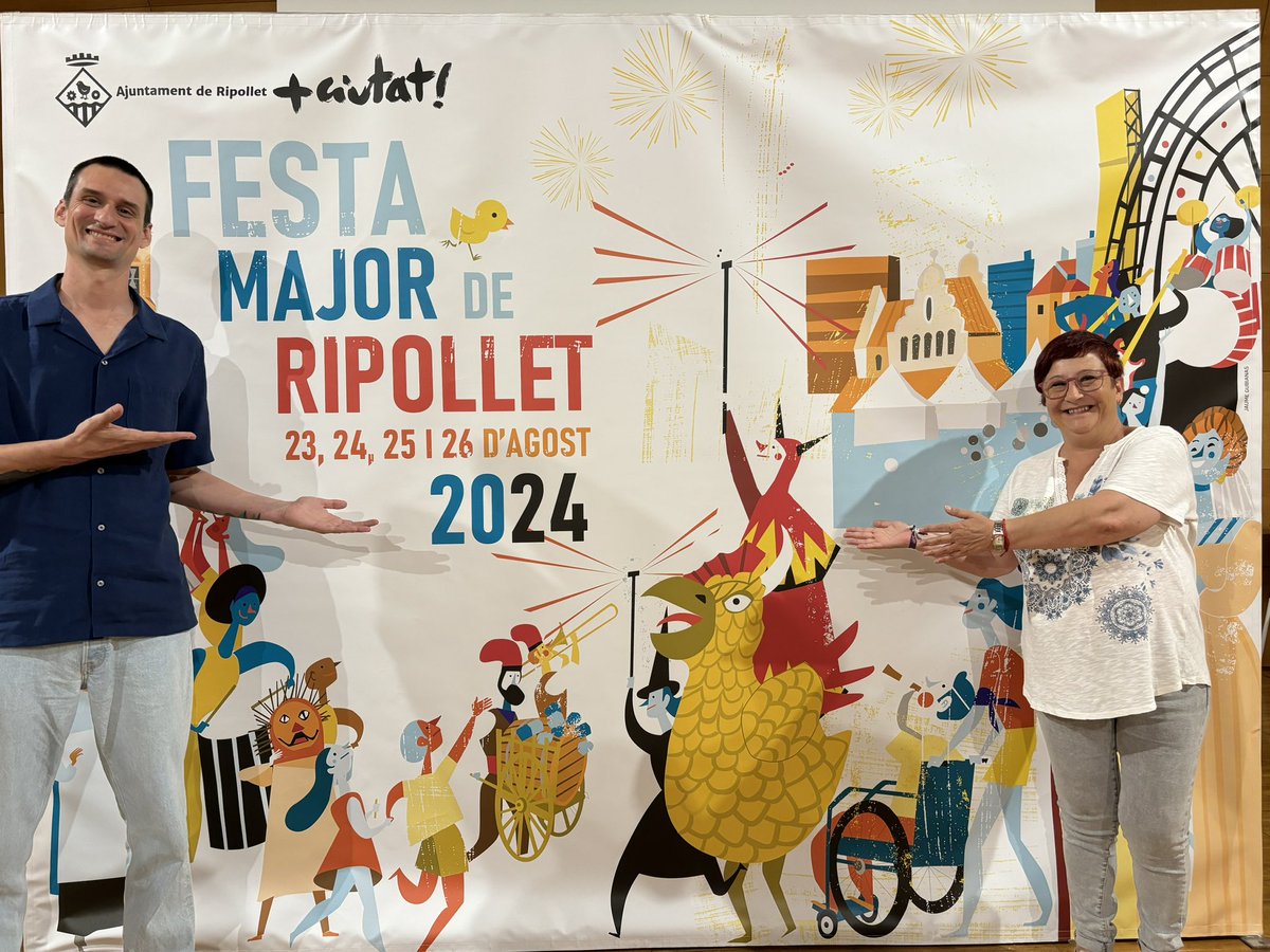 🎉Presentat el programa de la #FMRipollet2024!

Es creen nous espais, vindrà el grup català de l’estiu, noves activitats infantils i més!

💛Agraïment a la Comissió, de què formen part la <a href="/serralurdes/">Lurdes Serra i Suñé</a> en representació d’Esquerra, el Jose Núñez del <a href="/joventripollet/">Jovent Republicà de Ripollet</a> i el <a href="/bayoneti/">bayonet inconvenient</a>!