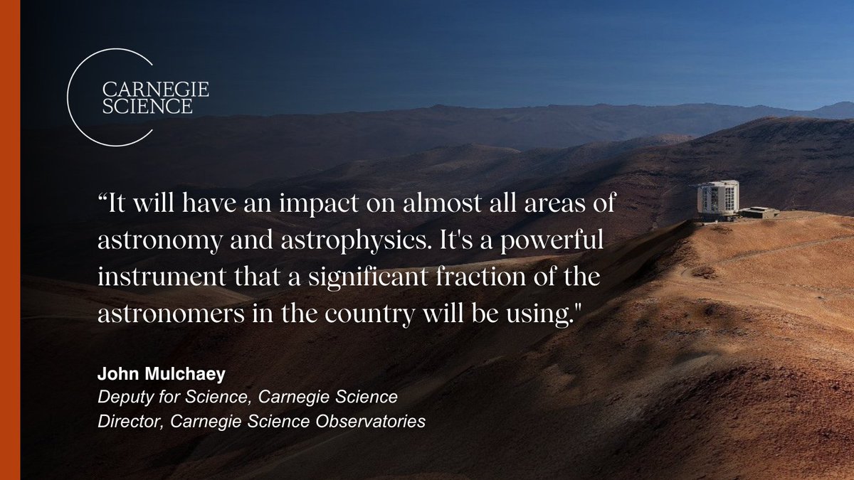 Carnegie Science (@carnegiescience) on Twitter photo 🚀 "The @GiantMagellan will impact almost all areas of #astronomy and #astrophysics. It's a powerful instrument that a significant fraction of the country's astronomers will be using.”
- <a href="/johnmulchaey/">John Mulchaey</a>, Observatories Director
<a href="/CarnegieAstro/">Carnegie Astronomy</a>
bit.ly/inside-gmt 🚀 "The @GiantMagellan will impact almost all areas of #astronomy and #astrophysics. It's a powerful instrument that a significant fraction of the country's astronomers will be using.”
- <a href="/johnmulchaey/">John Mulchaey</a>, Observatories Director
<a href="/CarnegieAstro/">Carnegie Astronomy</a>
bit.ly/inside-gmt