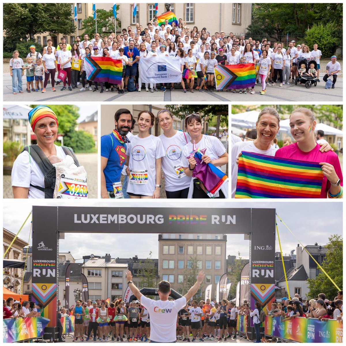 NadiaCalvino's tweet photo. 🌈 Such a positive atmosphere at the #LuxembourgPrideRun with @EIB Group colleagues.

Congratulations to all the runners!

Proud to lead an institution where diversity, equity and inclusion are reasons to celebrate.

#Pride #LGBTQIA🏳️‍🌈 https://t.co/nbJJJaKWPO