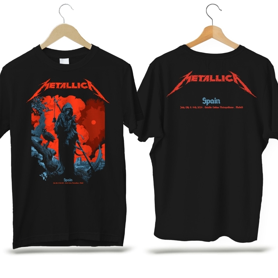 De verdad os pensabais que iban a venir #Metallica y no íbamos ha hacer la camiseta conmemorativa de los 2 conciertos??? Eso es que no nos conocemos...
Ya a la venta en:
camisetasdecine.com/peliculas-de-c…