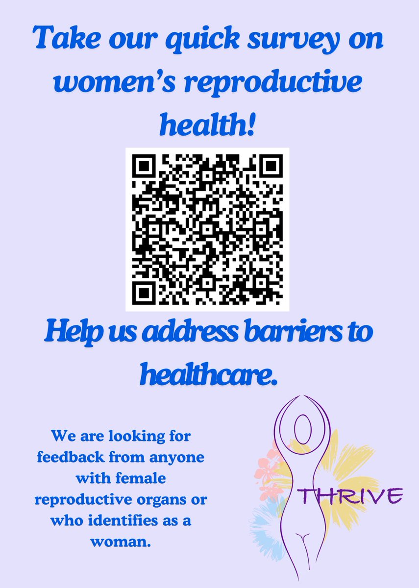 We would love to hear from you if you identify as a woman, or have female reproductive organs! We are hoping to better understand barriers for care and for participation in research. 

docs.google.com/forms/d/e/1FAI…