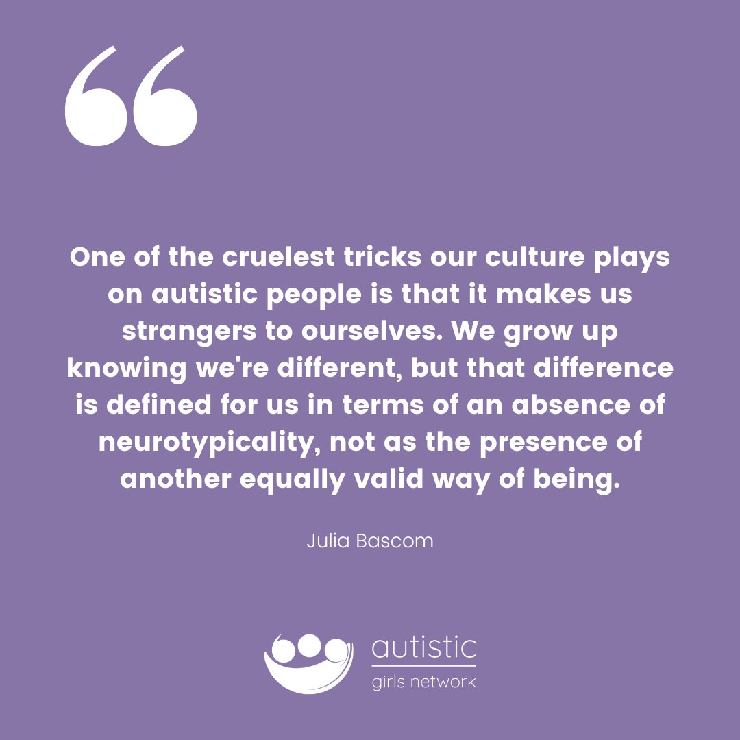 Societal norms often force autistic people to see themselves through the lens of neurotypical standards, rather than valuing their individuality. By defining difference as a deficiency society fails to appreciate &amp; embrace neurodiversity which is crucial for true inclusivity.