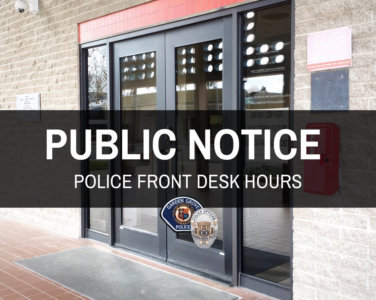 Garden Grove Police tweet media