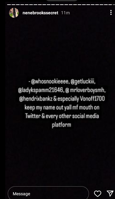 whosnookieeee's tweet photo. so she can text me &amp; talk shii but as soon as I say I got her address she ignores me. she mentioned me in her story. &amp; she texting inna gc but ignoring me like girl. you started ts &amp; imma finish it 
#nenebrooks #Lilscoom #LilScoom89 #bethanyjohnson https://t.co/oaQzIPUsTd
