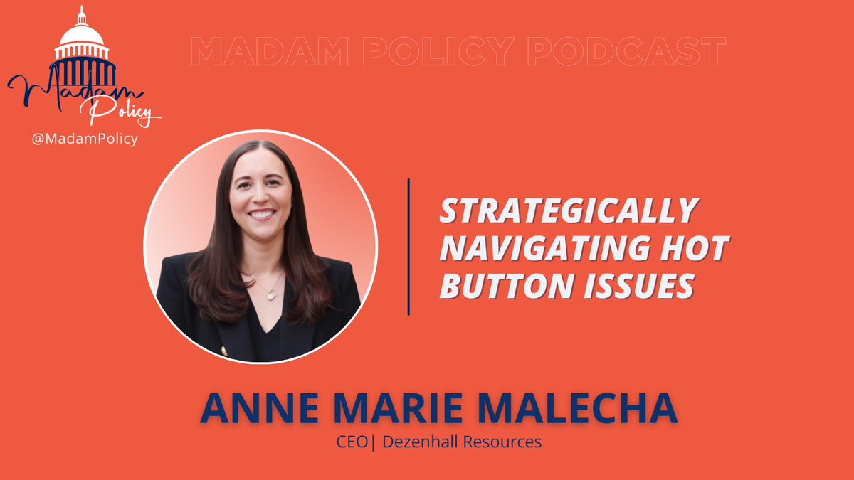 MadamPolicy's tweet image. Communications expert @AnneMarieFM, CEO at @DezenhallRes, joins hosts @EDeeMartin &amp;amp; @RStarrBrown to give her expert advice on high-stakes storytelling, communicating policies, and how companies can best navigate hot button issues. Check it out! apple.co/3Wlhzhz