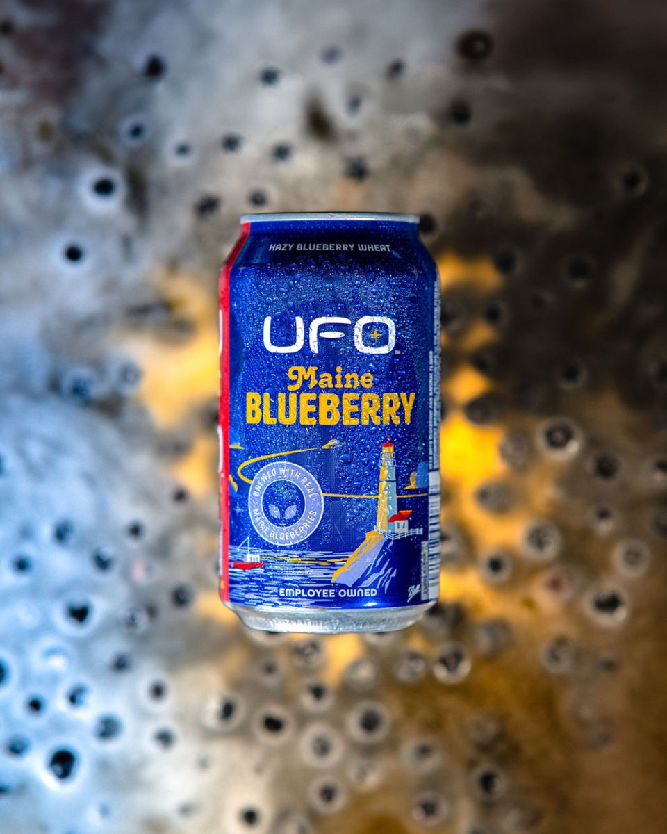 Bursting with fresh, juicy Maine blueberries, UFO Maine Blueberry is the perfect refreshment for those warm summer nights. 🌙 ⭐