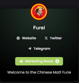 Fureioneth's tweet photo. Dexscreener ads are now live 🌟$FUREI $PEIPEI #FUREI https://t.co/B2CVTVU1sv