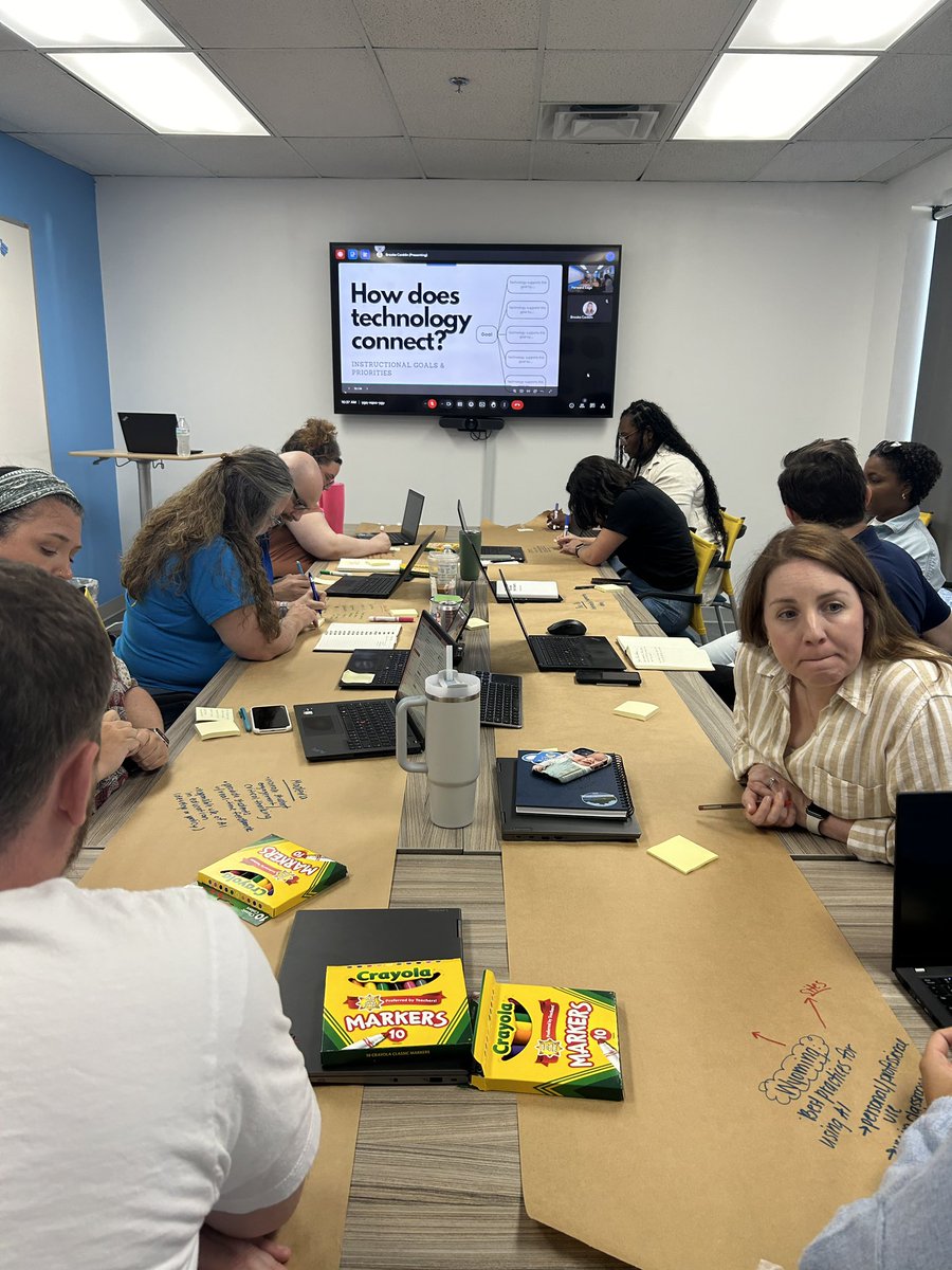 brookeconklin19's tweet photo. We’re planning for instructional impact here at @ForwardEdgeOH! Today our coaches identified instructional goals for their school sites, explored technology connections, and aligned coaching strategies through a KASAB analysis. 
Looking forward to a great year! 🎓📚 https://t.co/tstjxWEUC9