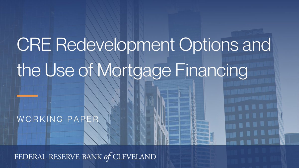 ClevFedResearch's tweet photo. About half of commercial real estate investment properties are purchased w/o a mortgage. In this paper, researchers analyze which types of properties are purchased w/o a mortgage, highlighting the role of renovations or redevelopments. See their findings: https://t.co/fuye9EJ0zm https://t.co/K6Ldw6k3Jl