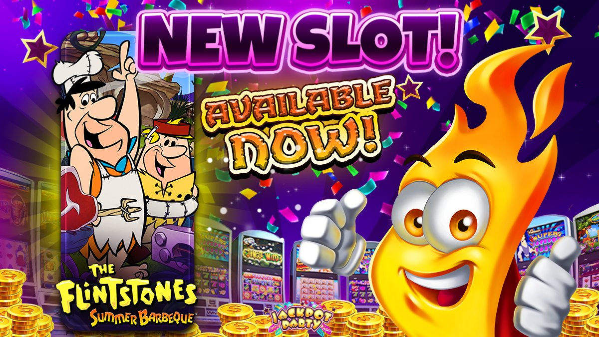 JackpotParty's tweet photo. Get ready for a stone-age sizzler with our new slot, Flintstones Summer BBQ! 🍖 Join Fred, Wilma, and the gang for some prehistoric grilling and thrill-filled spins. Fire up the reels and cook up some epic wins! 🎰🦴

Free Coins 👉 https://t.co/cszMI1MxAm https://t.co/2G0nqRXhkF