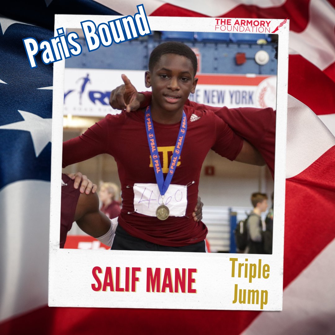 ArmoryNYC's tweet photo. A huge congratulations to NYC native Salif Mane, who is headed to Paris after winning the triple jump competition at the U.S. Olympic Trials with a PR of 17.52m on his final attempt!π₯π
Read more: https://t.co/Z5bzs9u9sr
#Armorynation #ACPAlumni https://t.co/yAAWk6ADH1