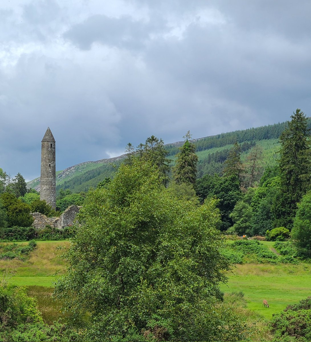 StBridgit's tweet image. Beautiful day to visit Glendalough and the remains of a 6th century monastic settlement. I love County Wicklow so much, it's just beauty everywhere you go.