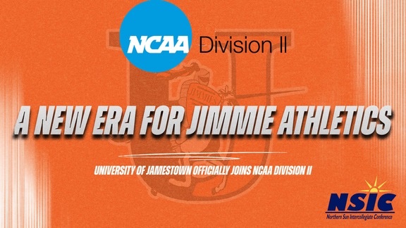 Let’s go!! Jamestown officially heading to <a href="/NCAADII/">NCAA Division II</a> and <a href="/NorthernSunConf/">NSIC</a> in 2025-2026 #GoJimmies