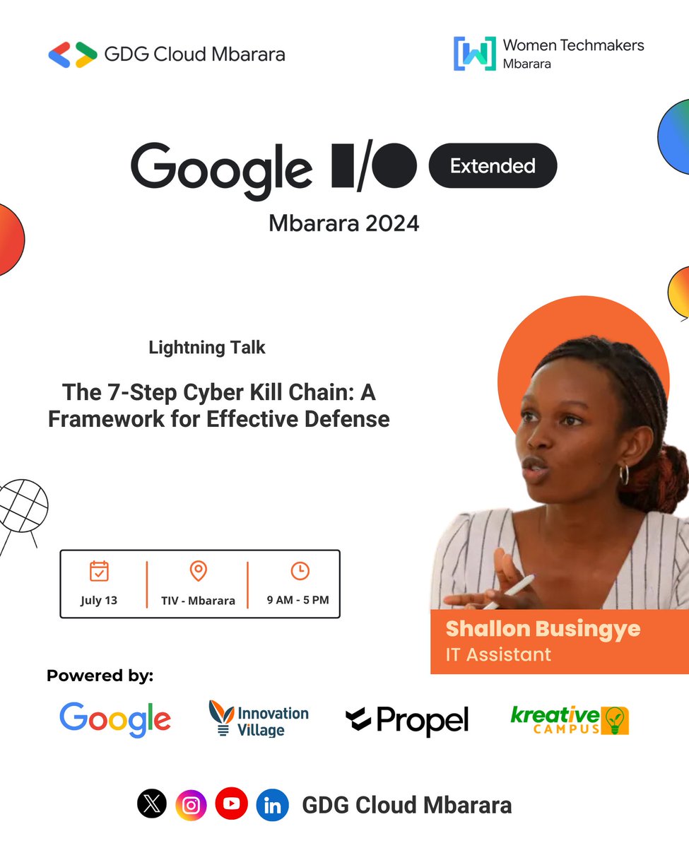 🚨 Speaker #2

We're excited to announce <a href="/Shalon813630372/">shalon busingye</a> as our second speaker at #IOExtendedMbarara this Saturday, July 13! 🥳

Shalon is an Innovator, IT Assistant, and a Cyber Girl 4.0 Alumni.

RSVP here: bit.ly/IOMbra24