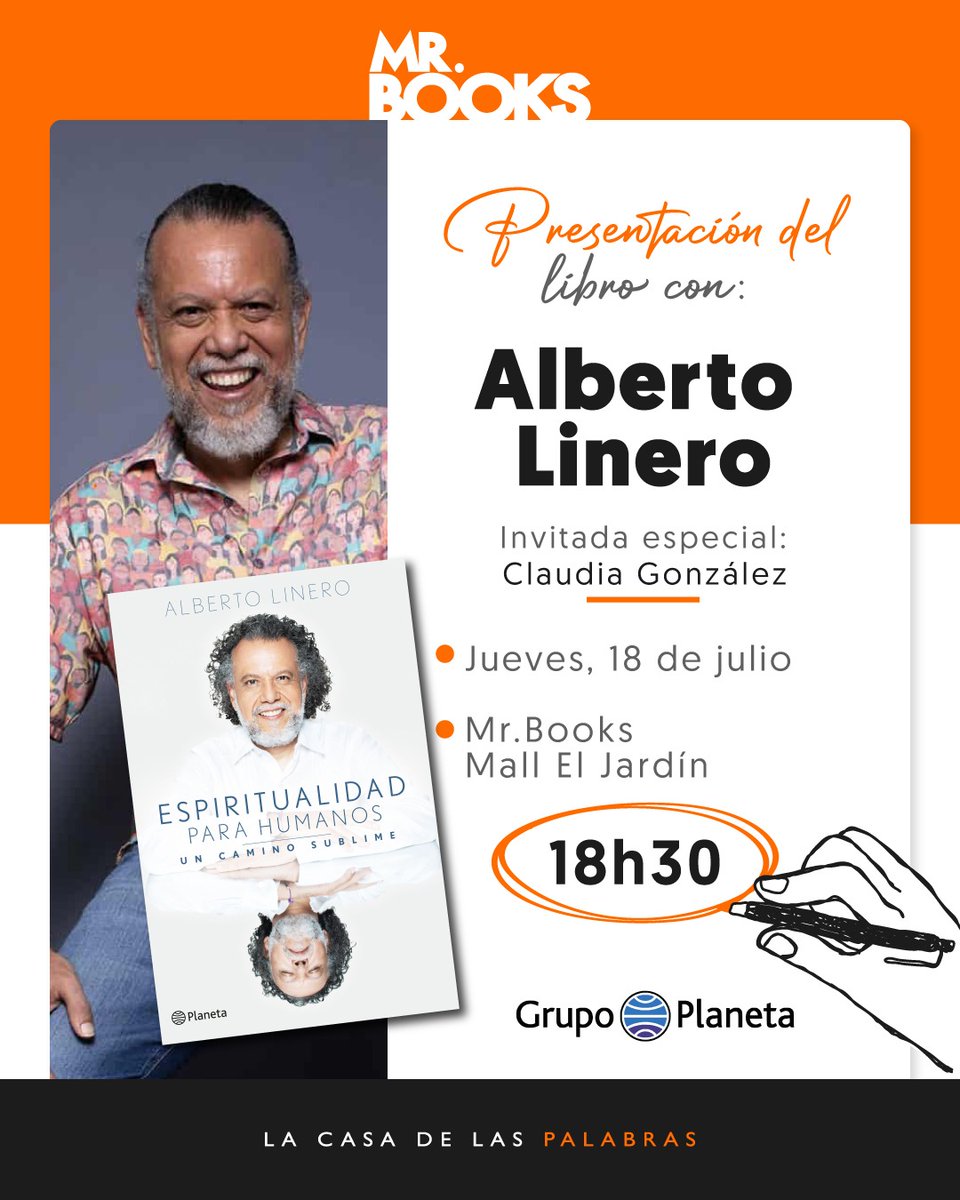 PlanetaLibrosEc's tweet photo. Atención lectores. 💙📚

¡El autor Alberto Linero @PLinero visita Ecuador! 🇪🇨

Los invitamos a la presentación del libro: Espiritualidad para humanos. 📘

📆Jueves 18 de julio - 18H30
📍Librería #MrBooks Mall El Jardín - Quito

#CreemosEnLosLibros #EspiritualidadParaHumanos https://t.co/lfNqCoCgMW
