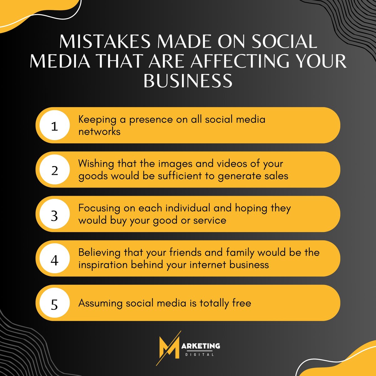 These errors are preventing you from making important gains and profits:

🔑 Being involved on all social media networks: This may be an ineffective method for a novice like you and may stretch you too thin.
--
🌐 marketingdigital.cz

#socialmedia #marketingstrategy