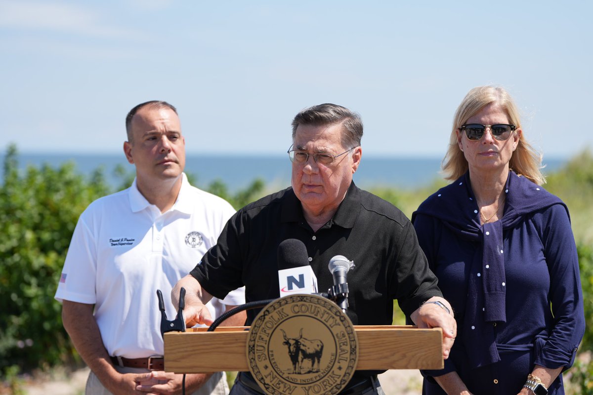 Today I joined Brookhaven Supervisor Dan Panico and Councilwoman Bonner to announce the installation of a new innovative alternative onsite wastewater treatment system at West Cedar Beach via a $100,000 grant from Suffolk County.