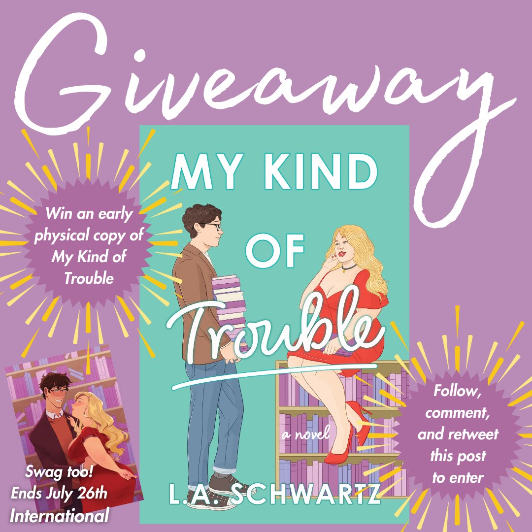 👀Who wants to read MY KIND OF TROUBLE early?

My conwoman x librarian romcom is available for preorder and out Oct 8th, but in the meantime I can send an early copy to one lucky reader anywhere in the world!💖🫶

Follow me, leave a comment, AND retweet this post for a chance💕✨
