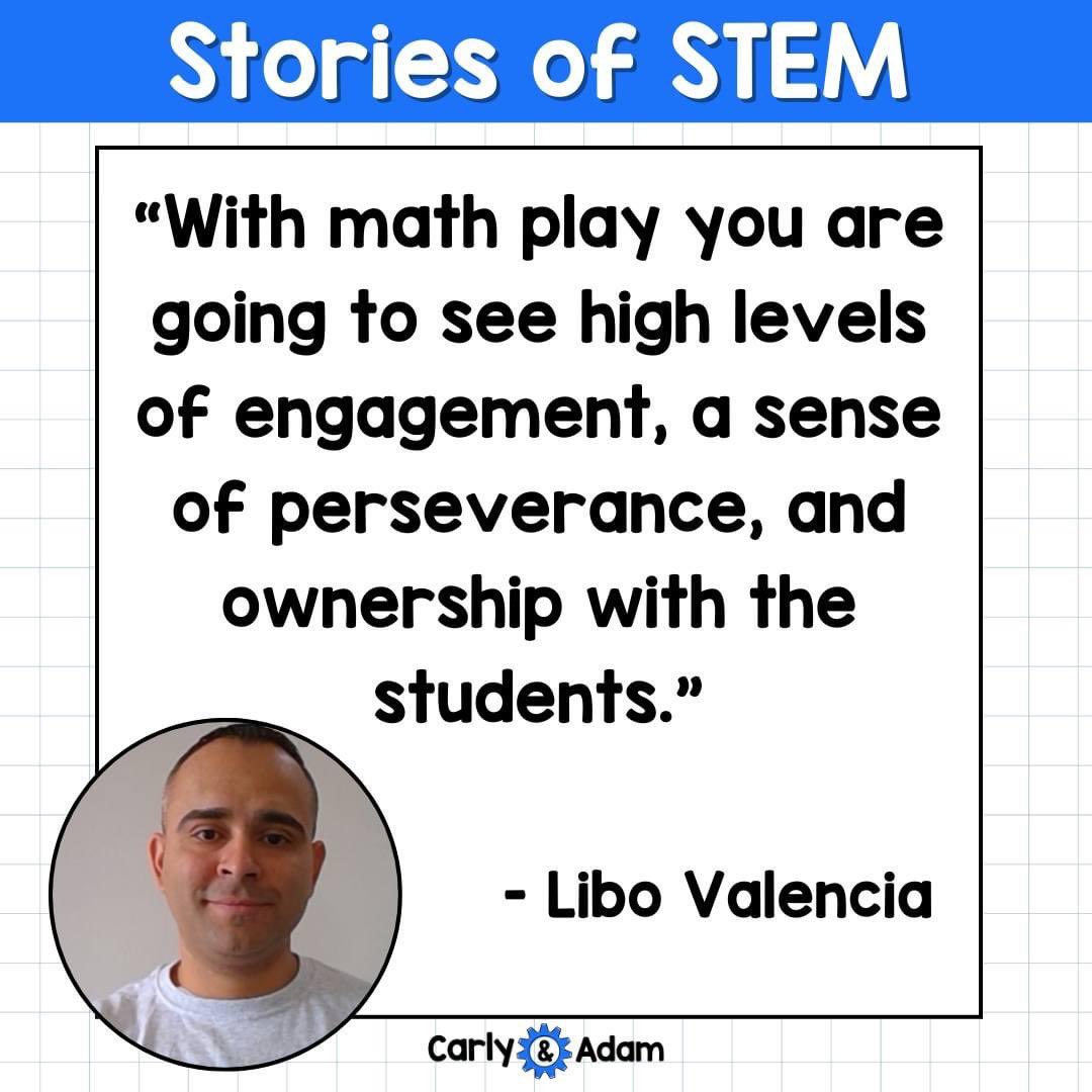 carlyandadam's tweet image. Thank you @MrValencia24 for sharing #mathplay with our teachers at the virtual #stemteachersummit #storiesofstem. You always have the best ideas for making math fun and relevant for students!

It’s not too late to join us!

stemteachersclub.com/Carly-And-Adam…