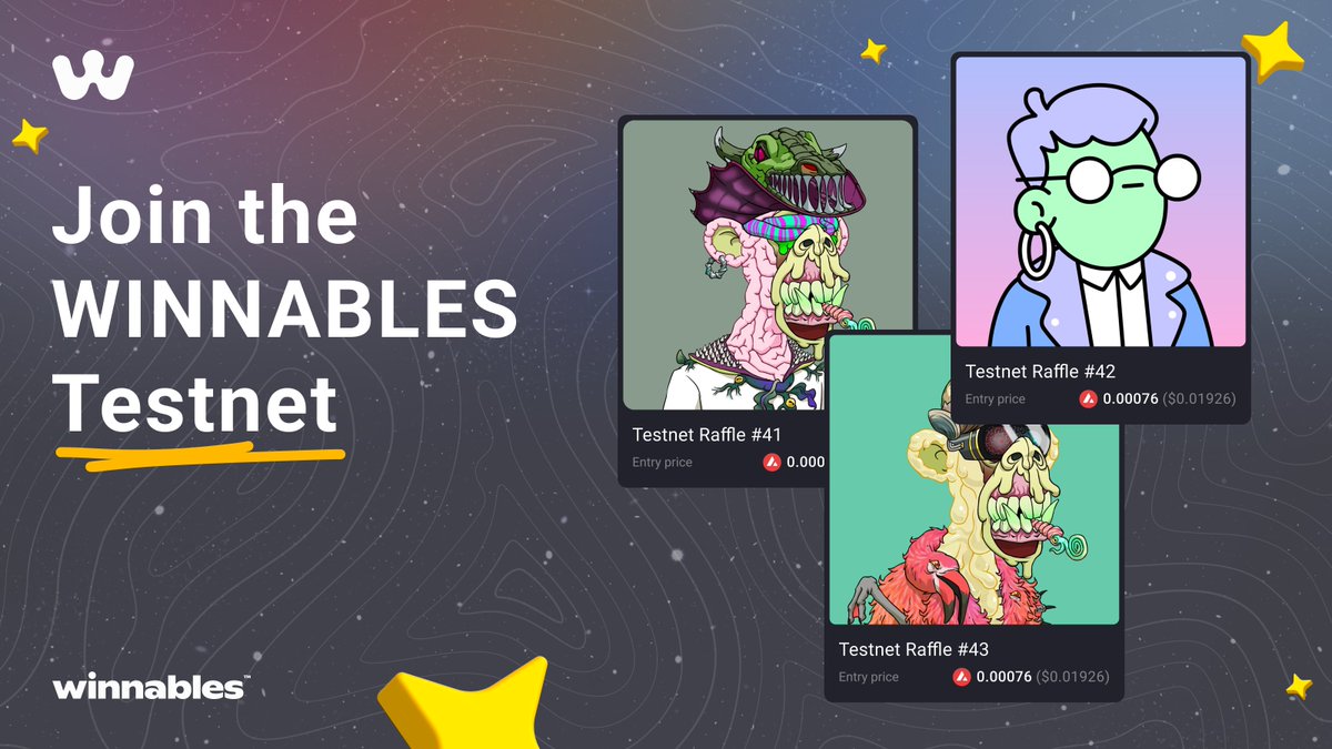 winnnables's tweet photo. New raffles are live on https://t.co/YqwcLQ0lqE
Last few ones before ๐!
Should we run a giveaway to the winners? https://t.co/Iace2Ba4S0