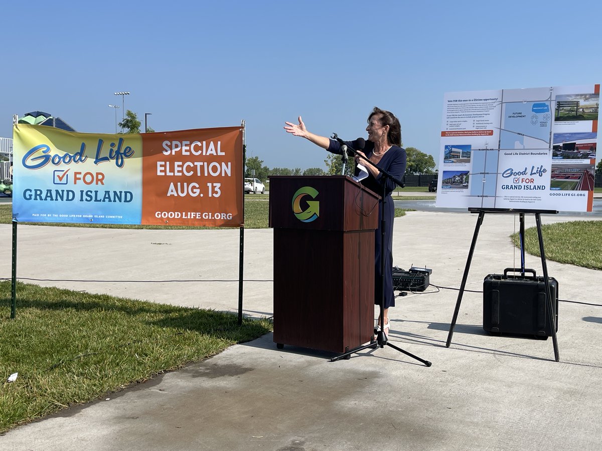 giaedc_chamber's tweet image. Successful launch of Good Life District campaign! Community leaders support economic growth without tax increase. Adds retail, entertainment, tourism, housing options for Grand Island. Vote keeps taxes steady, reinvests locally!