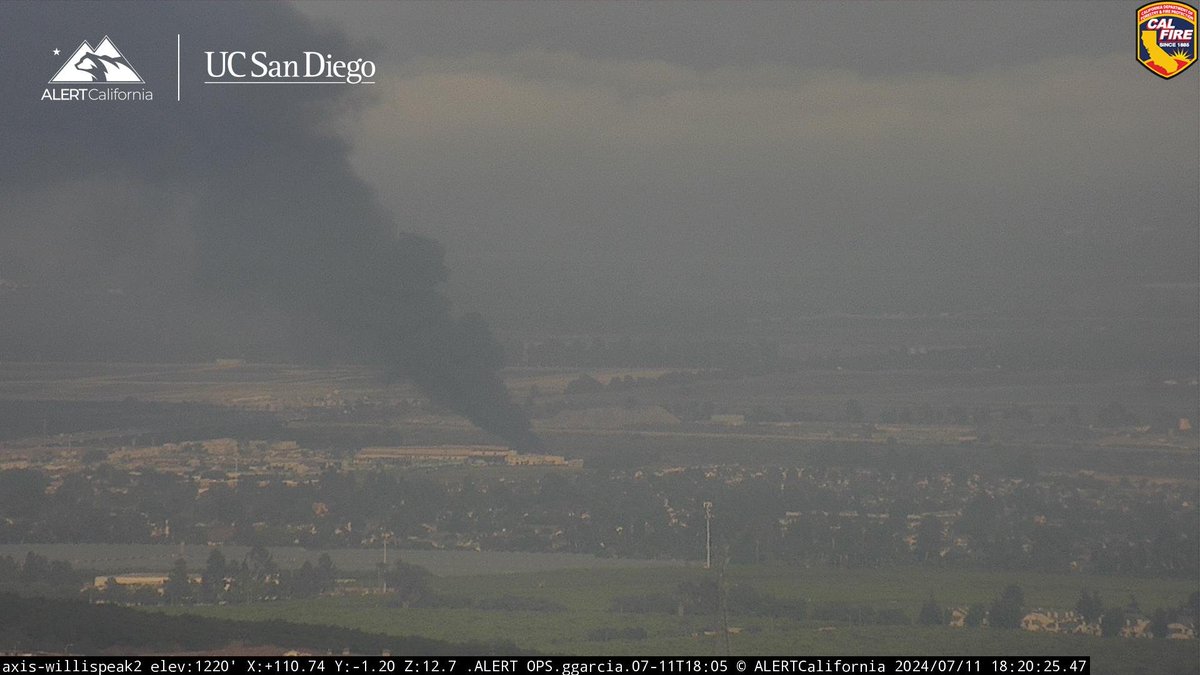 Ventura/Saticoy: Large fire at a recycling center at 1905 Lirio Ave. Units are in a defensive mode.