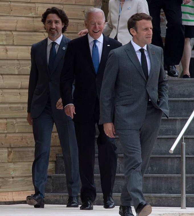 CilComLFC's tweet photo. Joe Biden will soon be defeated by Donald Trump.

Justin Trudeau will soon be defeated by Pierre Poilievre.

Emmanuel Macron will soon be replaced by Marine Le Pen.

The Left is losing all across the West. The World will soon heal. https://t.co/AGM1gLecPA