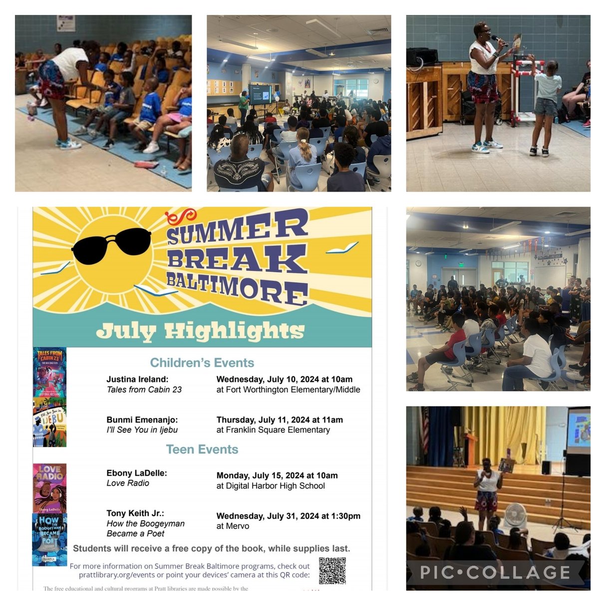 What a fantastic way to end our week with two incredible author visits in collaboration with the Enoch Pratt Library.