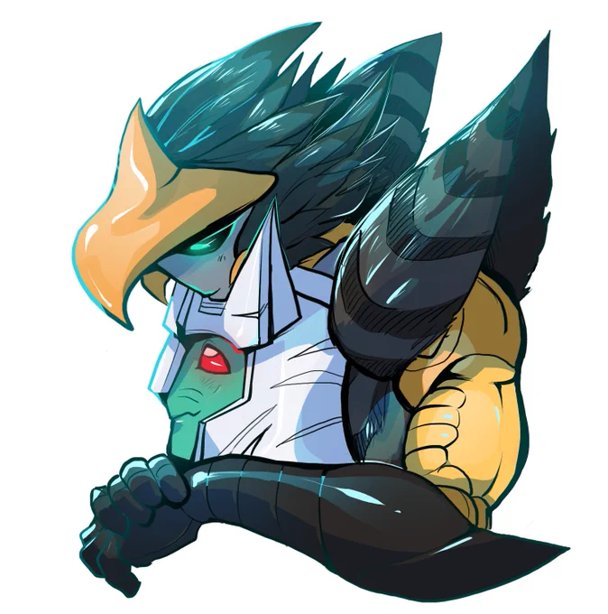 2024 is the year where I make one Beast Wars sticker because god I love Airazor 