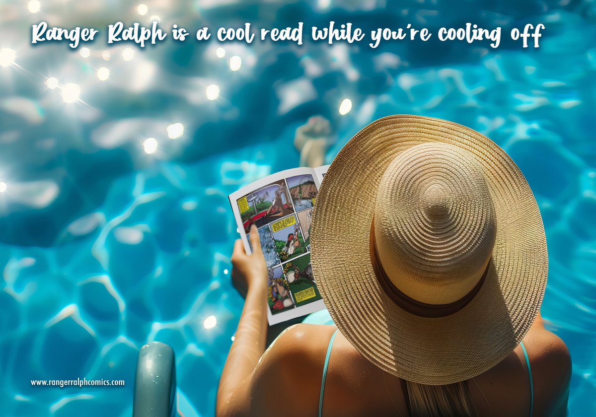 RangerRalph's tweet image. All caught up. Now it’s time for some cool water, a cool drink and a cool comic . #SwimSuitGirl #poolsidechillin #PoolsidePerfection #comicbookart #WaterIsLife #readasample #art
