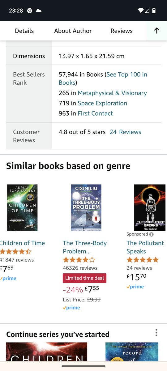 cannotbegrouped's tweet image. Okay, that's quite good company. That is the hardback for £15 by the way!