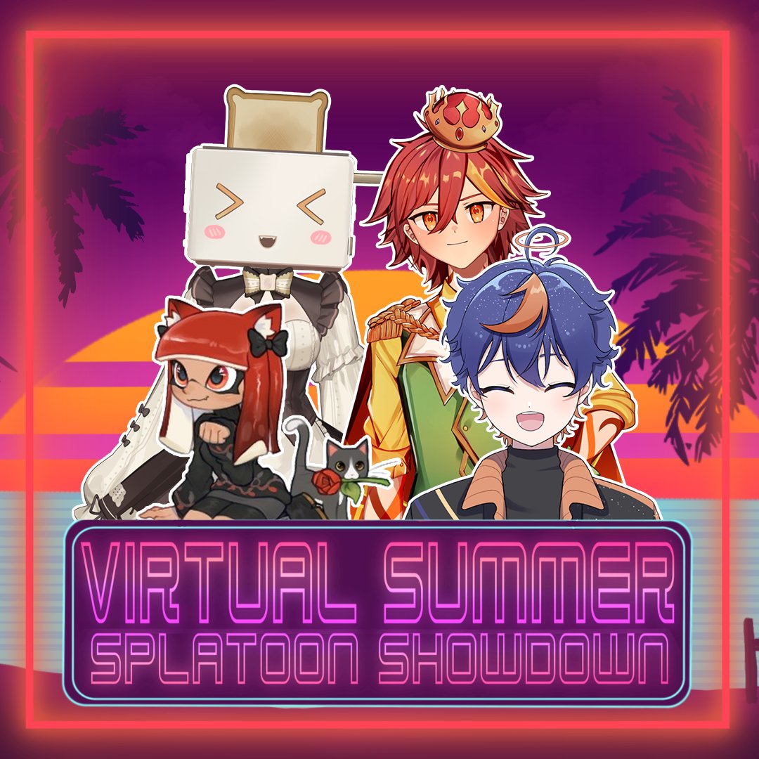 Introducing: Team Warmup Game!! ♨️

Brought to you by @twidayooo, <a href="/ToastyLuka/">🍞ToastyLuka🍞</a>, <a href="/Xenithvee/">Xenith</a>, and yours truly, Nevulae! ✨🪐🍞🦑☀️👑

Catch us heating up the competition in the Splatoon 3 tournament on Saturday July 13th, @ 1 pm EDT // 10 am PDT!! 🔥🎨🔥