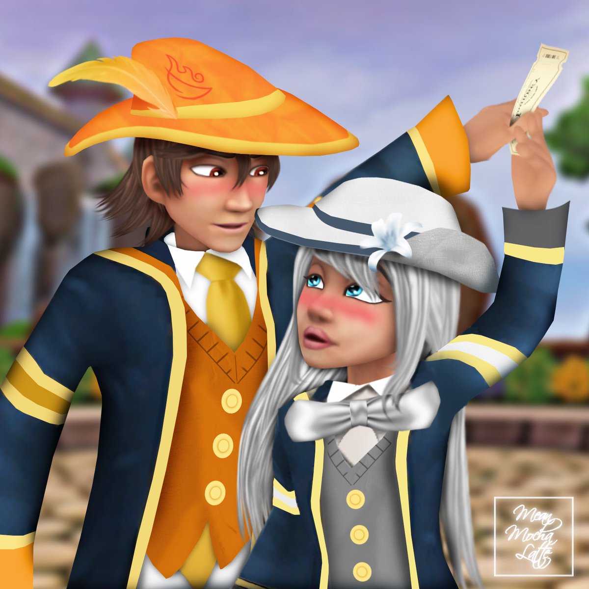 MeanMochaLatte's tweet photo. Sebastian and Luna from @RavenwoodRising !๐
Check out episode 3 of this Wizard101 series! ๐
#Wizard101 #Wizard101Art #Wizard101Edit https://t.co/a1cLifU9ry