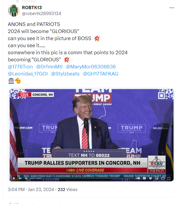 robertk28993134's tweet photo. STANEV
TO BECOME GLORIOUS
2024 IS GLORIOUS
BEST PRESIDENT EVER
DONALD J. TRUMP https://t.co/lR20vOBE5z