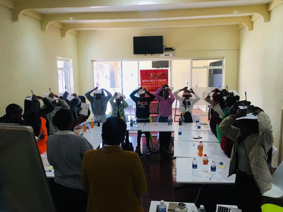 Missdeafpride's tweet photo. 'Knowledge is power, and confidence is key!

Miss Deaf Pride hosted a Comprehensive Sexuality Education (CSE) for young Deaf women and girls under the theme, Know your Body, Know your Rights!
Deaf Education Matters 
Empowering young Deaf women and girls with CSE knowledge creates https://t.co/mOU8fA2vcN