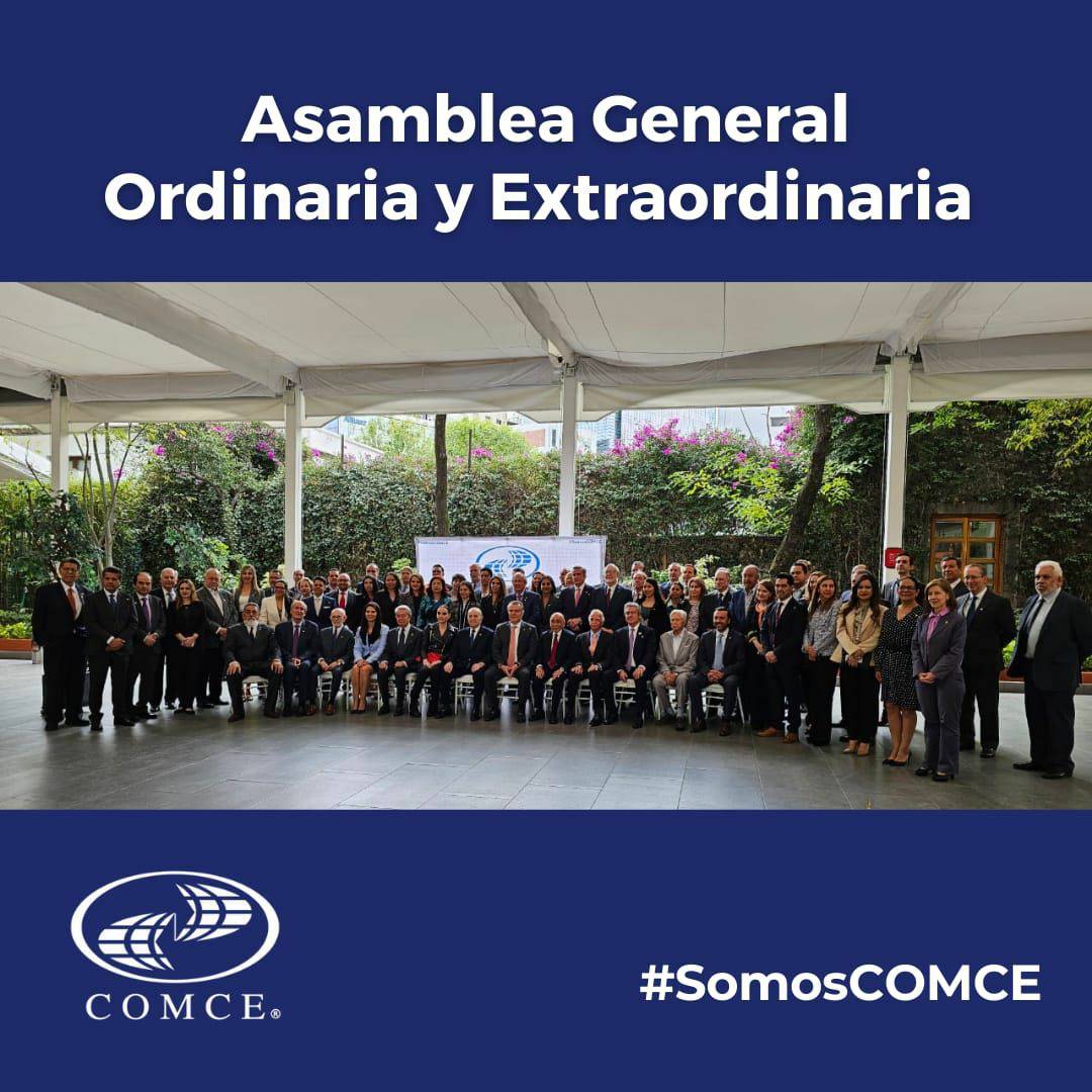 Hoy se llevaron a cabo la Asamblea General Ordinaria y la Extraordinaria del #COMCE.

¡Agradecemos a las y los asambleístas e invitados especiales que nos acompañaron! 

#SomosCOMCE