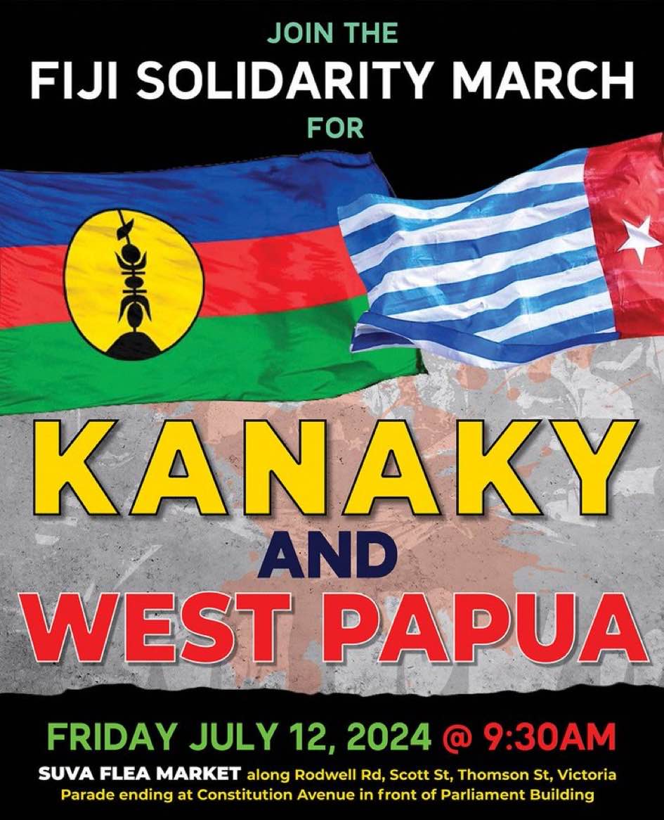 Solidarity march in Suva today