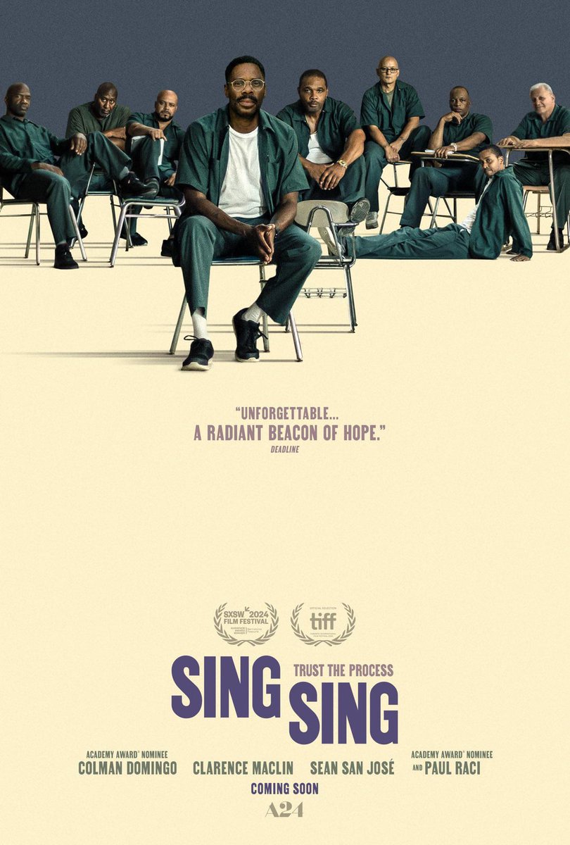 Here's my Spoiler Free review for A24's upcoming drama 'Sing Sing starring Colman Domingo!

TikTok:
tiktok.com/t/ZPREvaVhp/

Instagram:
instagram.com/reel/C9TTVALOG…

Youtube:
youtube.com/shorts/s8goUY0…