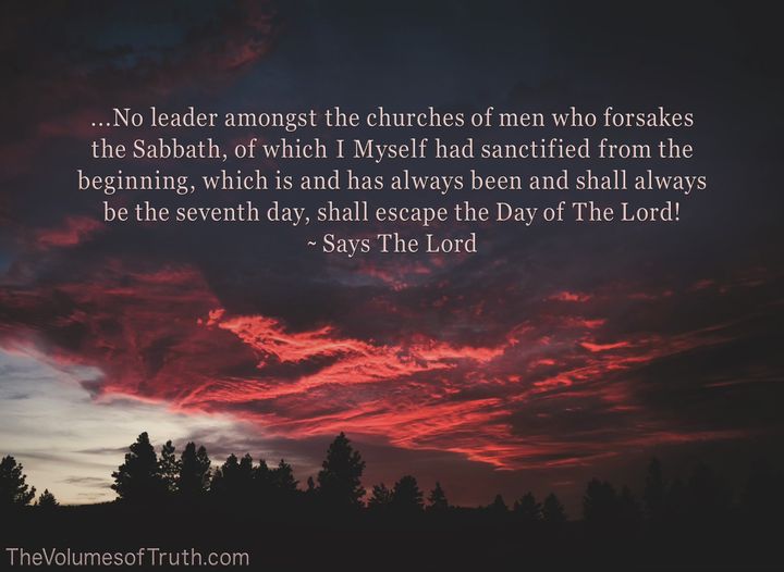 TrustinYahuShua's tweet photo. From The Lord, Our God and Savior β
https://t.co/TkZCmKeUOc
#WarningfromGod #TheVolumesofTruth #WrathofGod #Churches #ChurchesofMen #TenCommandments #Sabbath #Holidays #God #WordofGod #Correction #Rebuke #LettersfromGod #Christianity https://t.co/Qr7lFrk1nm