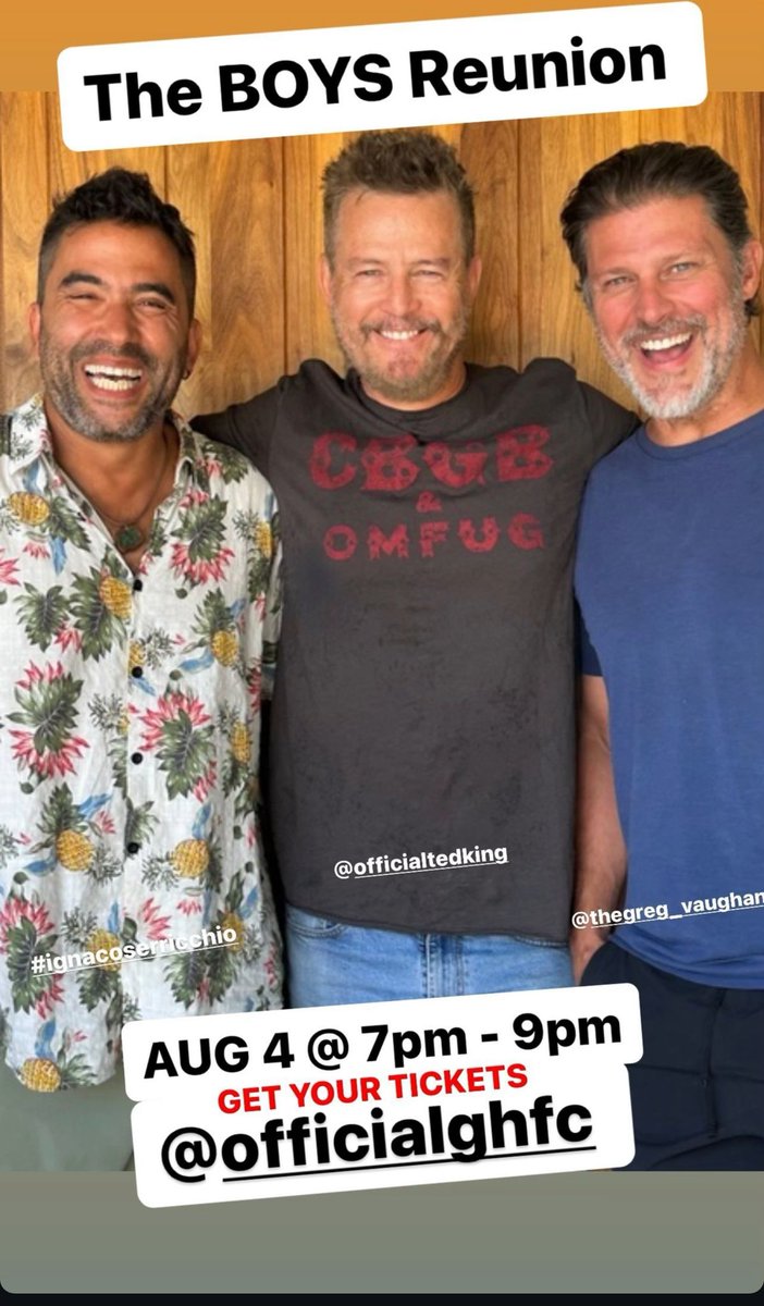 3 Amigos Reunited @ Embassy Suites Aug. 4 @ 7-9pm <a href="/OfficialGHFC/">GHFC</a>  #gh #reunion #GHFC