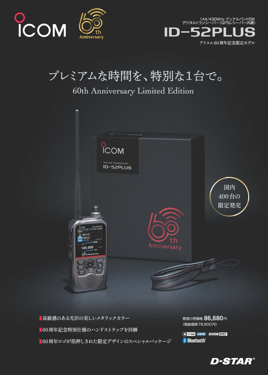 新製品：ID-52PLUS／ 人気モデルID-52の機能が向上して新登場‼さらに