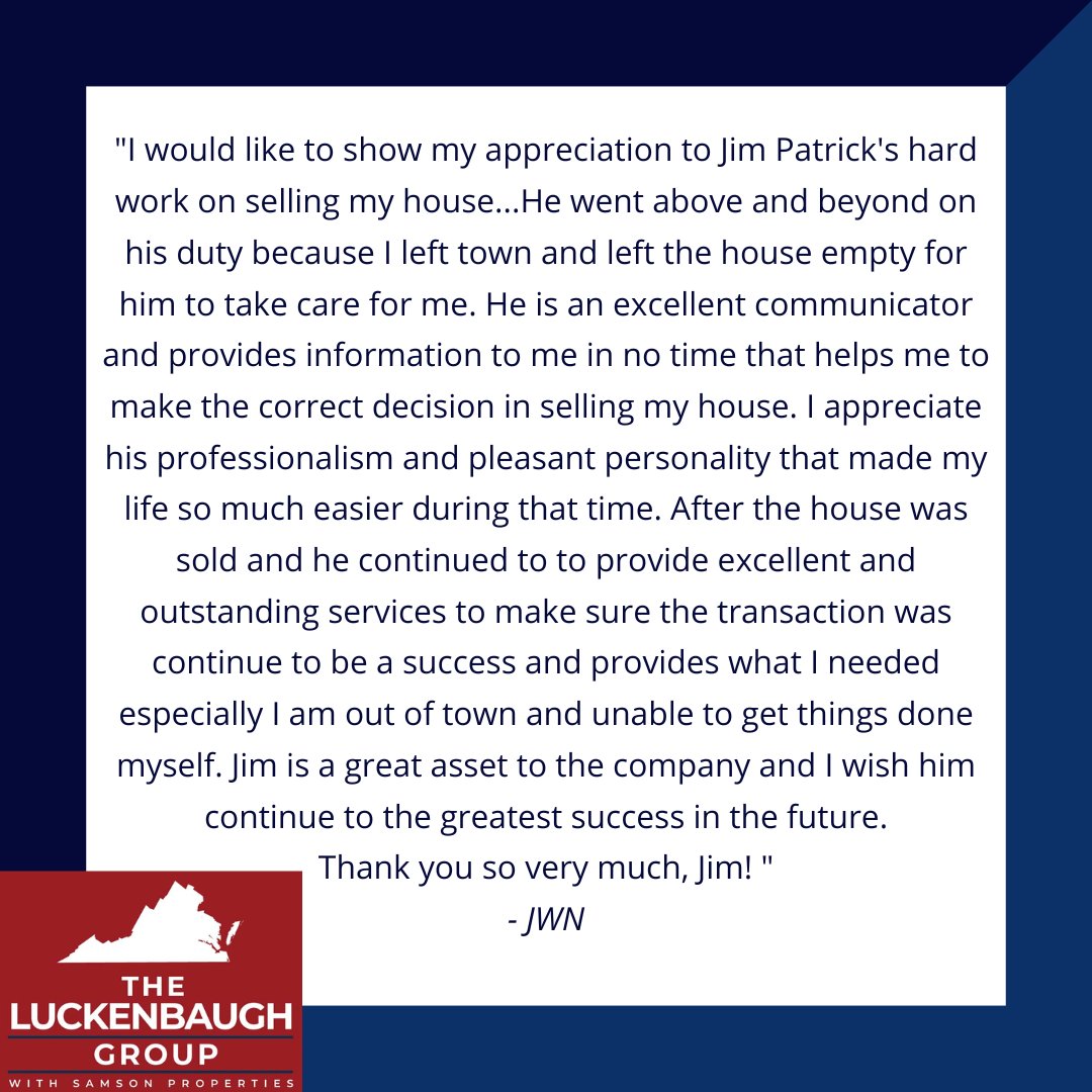 LuckenbaughGrp's tweet photo. We love having Jim as one of the agents on our team! https://t.co/nr85ck3TYj